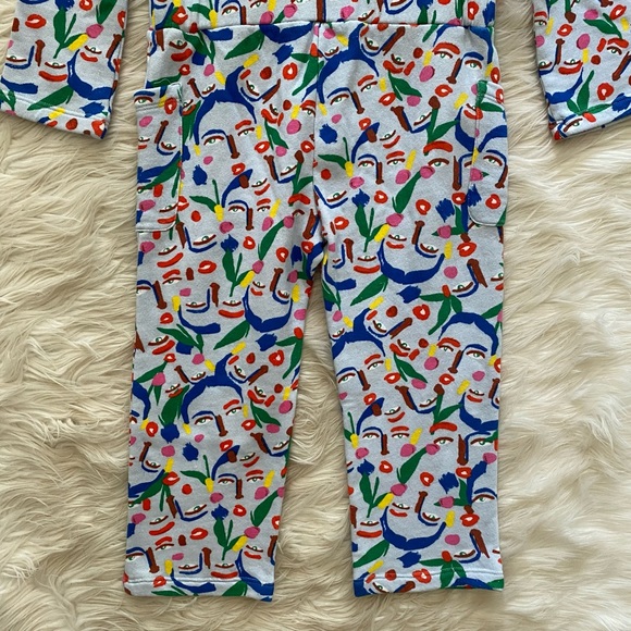 Nordstrom by Cristina Martinez Blue Face Print Jumpsuit - Picture 9 of 9